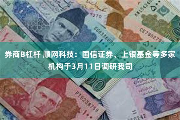 券商B杠杆 顺网科技：国信证券、上银基金等多家机构于3月11日调研我司