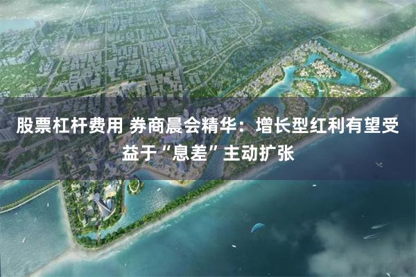 股票杠杆费用 券商晨会精华：增长型红利有望受益于“息差”主动扩张